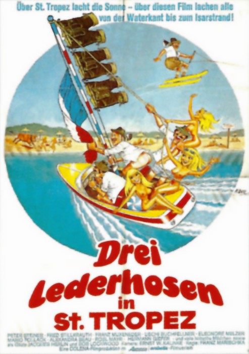 Plakat zum Film: Drei Lederhosen in St. Tropez