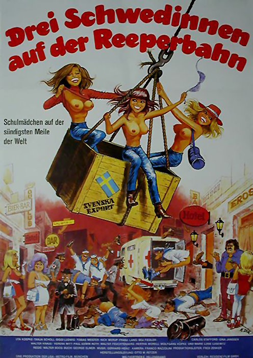 Plakat zum Film: Drei Schwedinnen auf der Reeperbahn