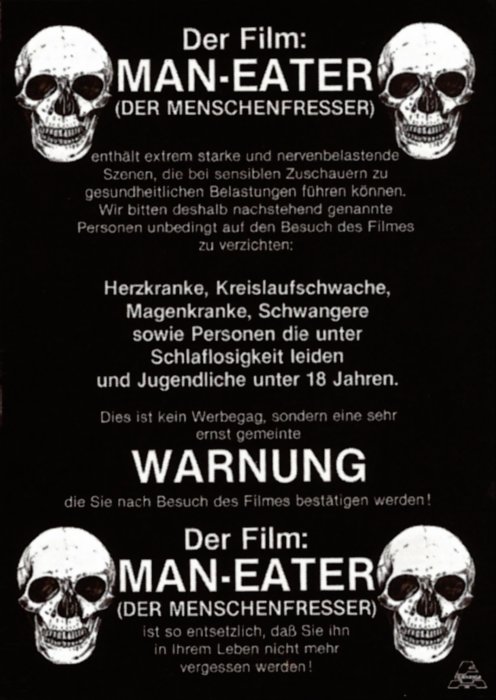 Plakat zum Film: Man Eater - Der Menschenfresser