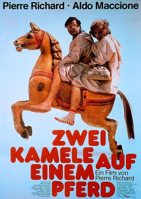 Plakat zum Film: Zwei Kamele auf einem Pferd