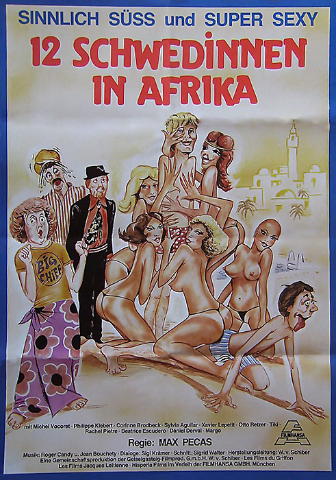 Plakat zum Film: Zwölf Schwedinnen in Afrika
