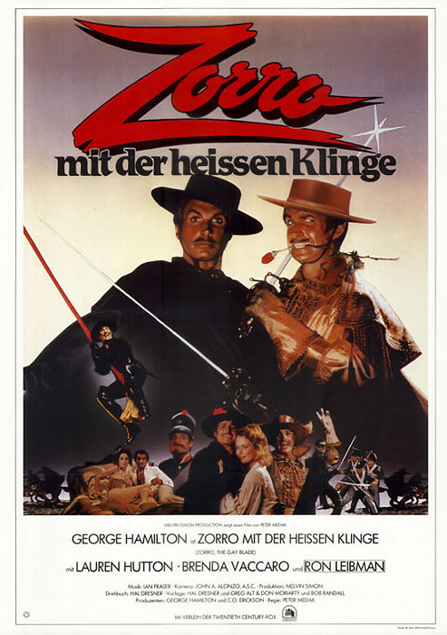 Plakat zum Film: Zorro mit der heißen Klinge