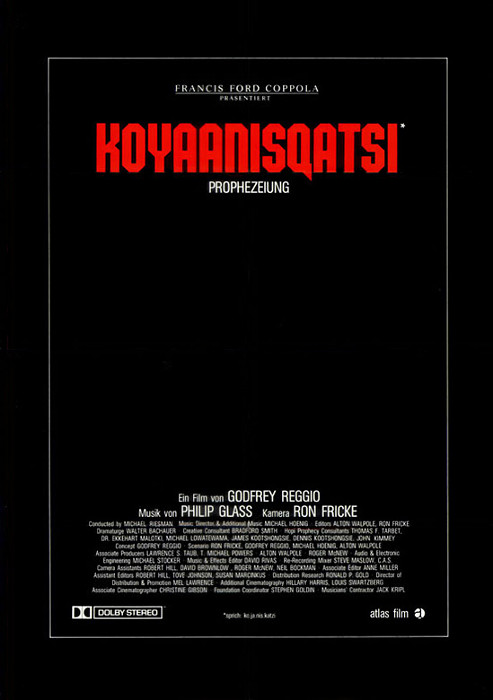 Plakat zum Film: Koyaanisqatsi - Prophezeiung
