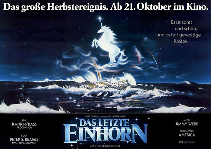 Plakat zum Film: letzte Einhorn, Das