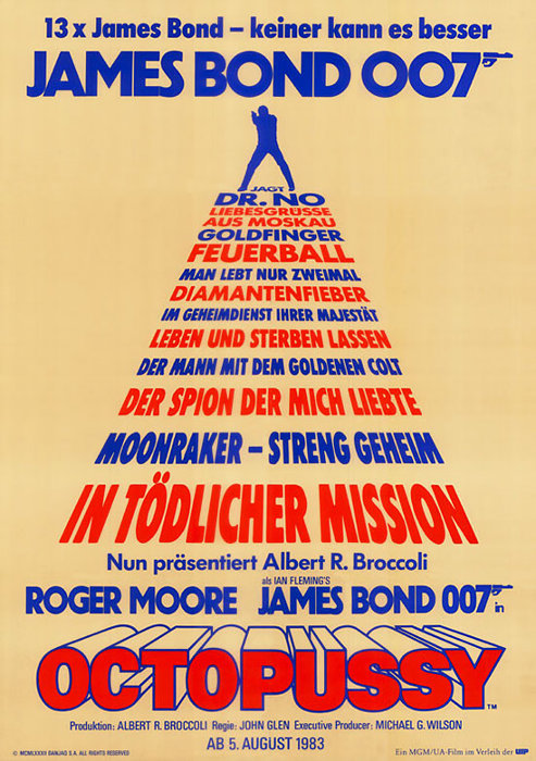 Plakat zum Film: James Bond 007 - Octopussy