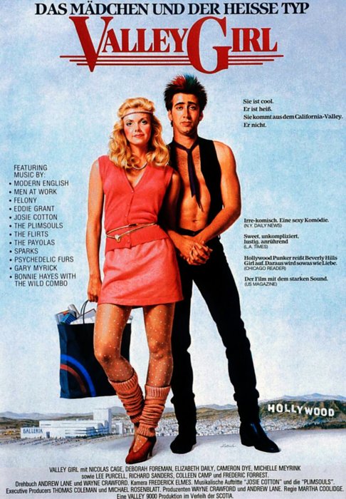 Plakat zum Film: Valley Girl - Das Mädchen und der heiße Typ