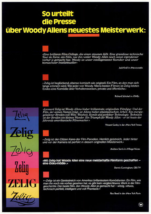 Plakat zum Film: Zelig