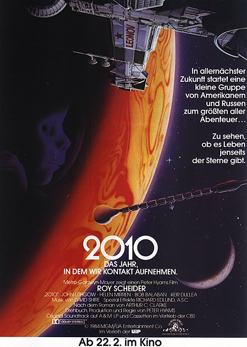 Plakat zum Film: 2010 - Das Jahr, in dem wir Kontakt aufnehmen