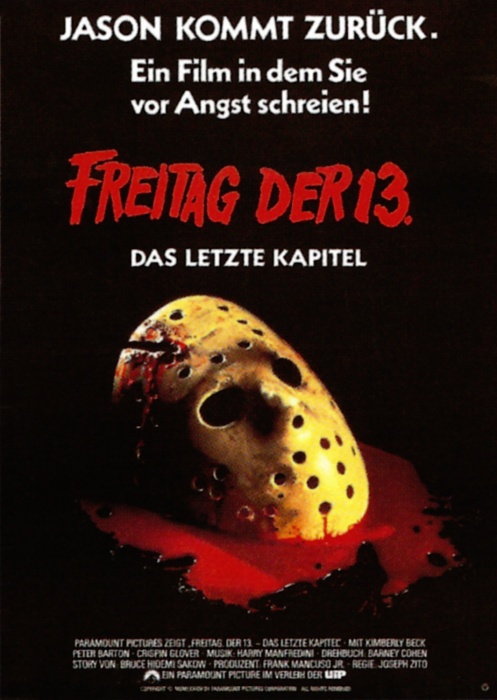 Plakat zum Film: Freitag, der 13. Teil 4 - Das letzte Kapitel