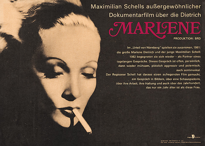 Plakat zum Film: Marlene