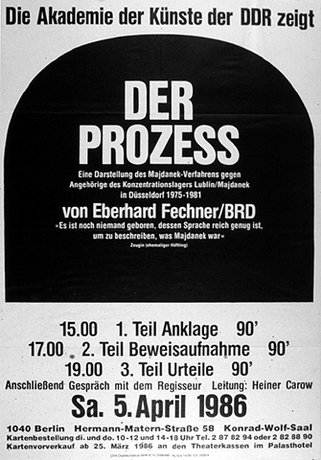 Plakat zum Film: Prozess, Der