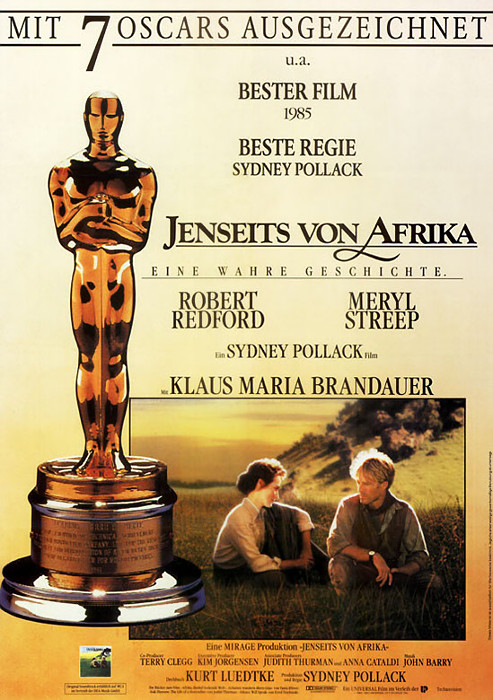 Plakat zum Film: Jenseits von Afrika