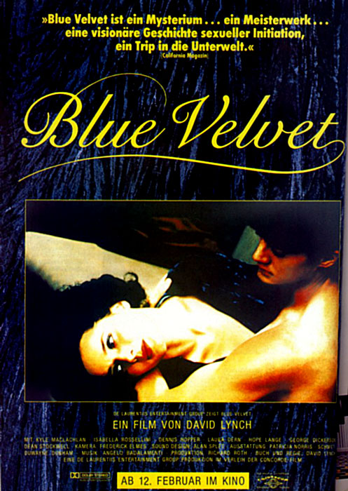 Plakat zum Film: Blue Velvet