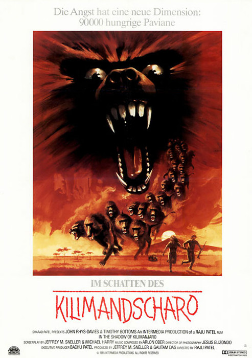Plakat zum Film: Im Schatten des Kilimandscharo ­ Paviane des Todes