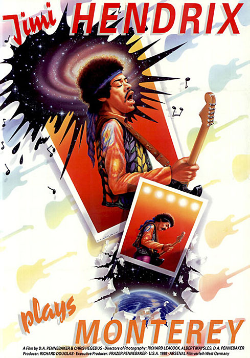 Plakat zum Film: Jimi Hendrix Plays Monterey