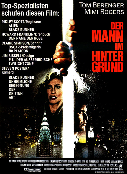 Plakat zum Film: Mann im Hintergrund, Der