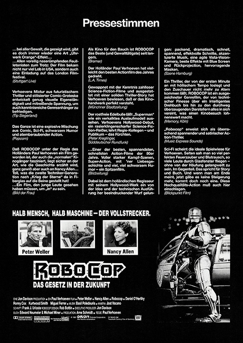 Plakat zum Film: RoboCop