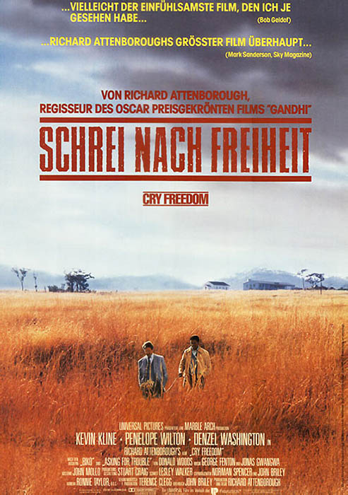 Plakat zum Film: Schrei nach Freiheit - Cry Freedom