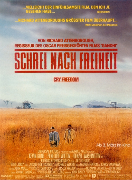 Plakat zum Film: Schrei nach Freiheit - Cry Freedom