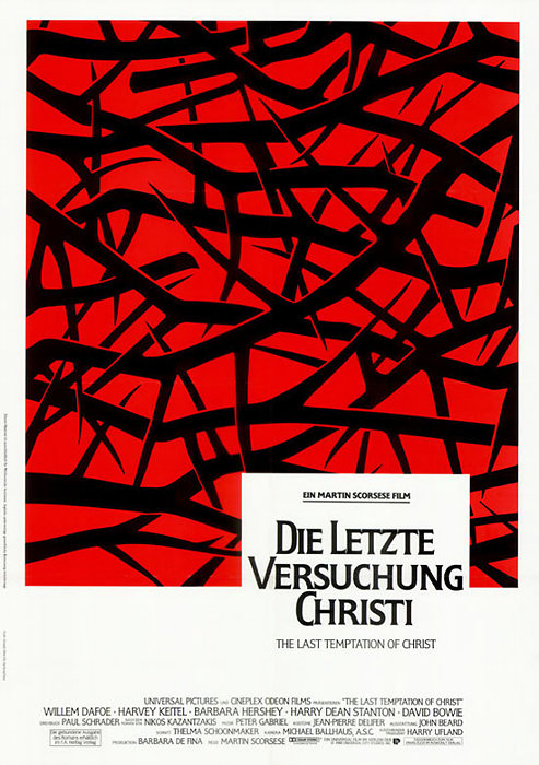 Plakat zum Film: letzte Versuchung Christi, Die