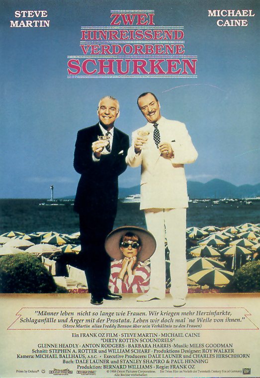 Plakat zum Film: Zwei hinreissend verdorbene Schurken