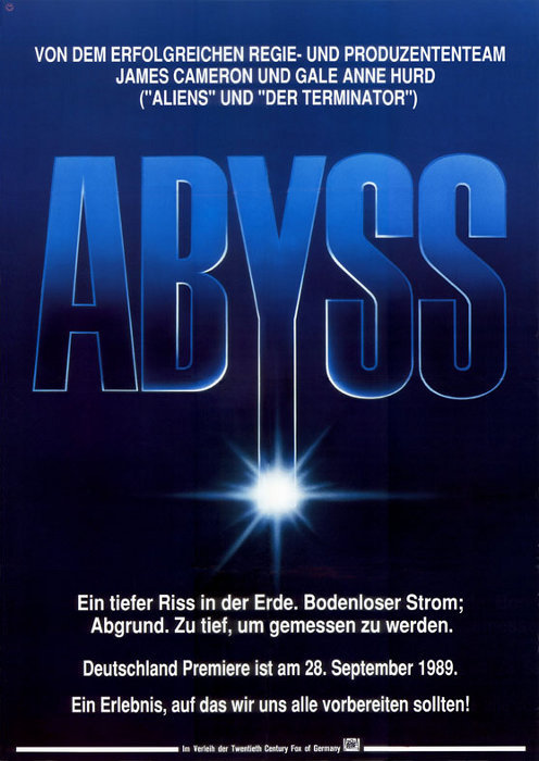 Plakat zum Film: Abyss - Abgrund des Todes