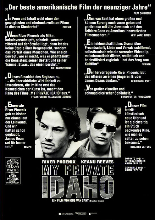Plakat zum Film: My Private Idaho