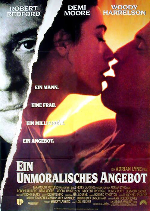 Plakat zum Film: unmoralisches Angebot, Ein