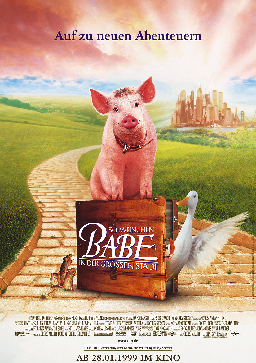 Plakat zum Film: Schweinchen Babe in der großen Stadt