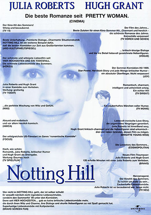 Plakat zum Film: Notting Hill