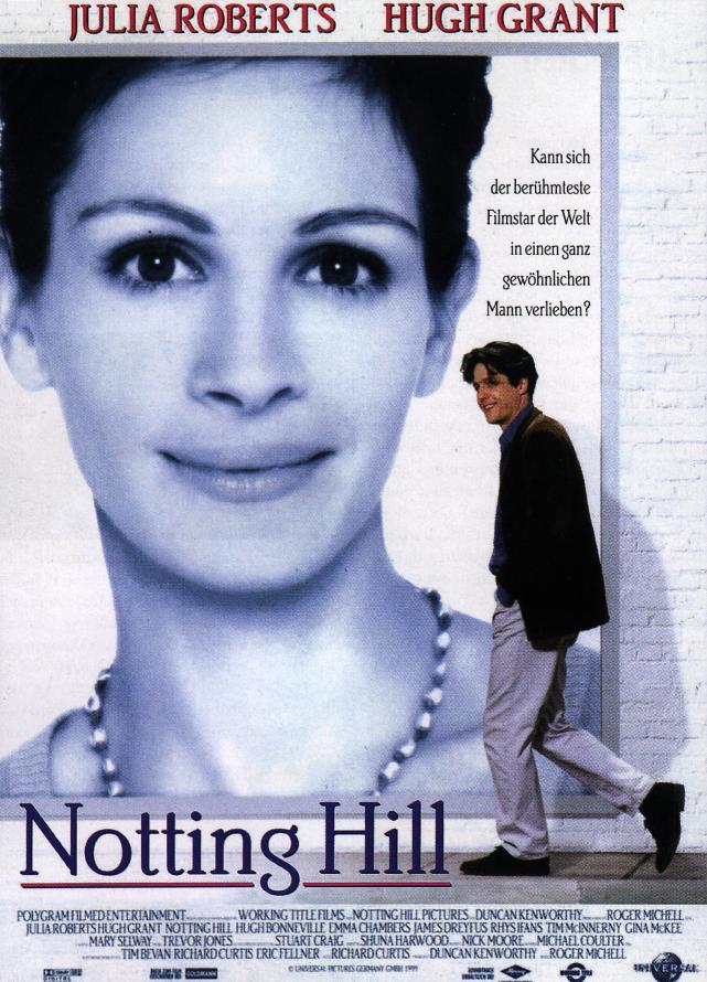 Check spelling or type a new query. Notting Hill Film Poster . Filmplakat Notting Hill 1999 Plakat 1 Von 3 Filmposter Archiv
