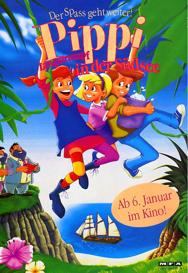 Plakat zum Film: Pippi Langstrumpf in der Südsee