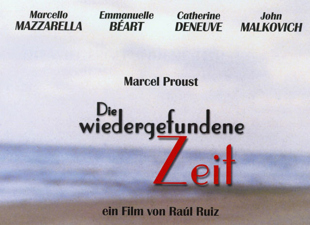 Plakat zum Film: Wiedergefundene Zeit, Die