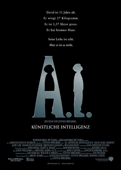 Plakat zum Film: A.I. - Künstliche Intelligenz