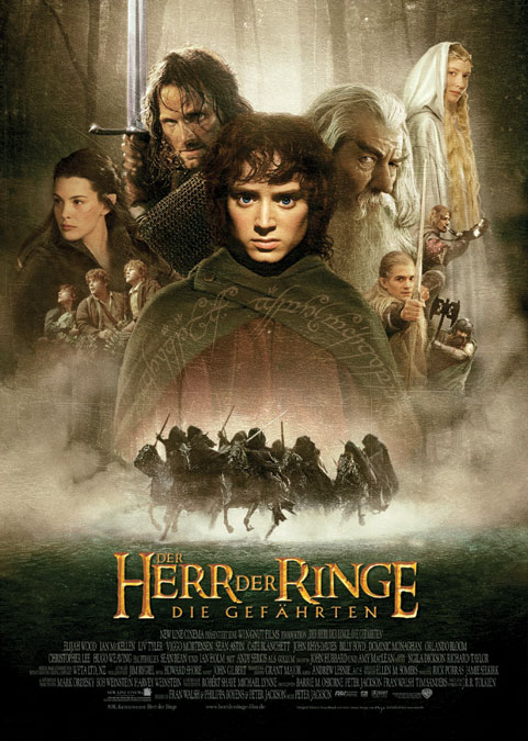 Poster zum Film: Herr der Ringe: Die Gefährten, Der Plakat zum Film: Herr der Ringe: Die Gefährten, Der