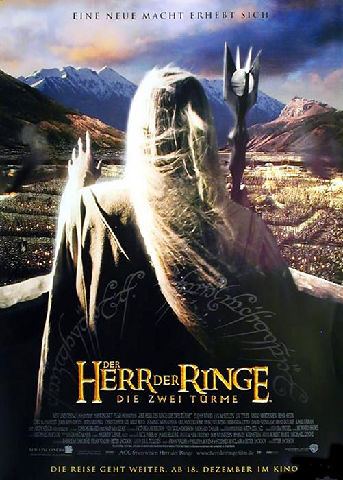 Poster zum Film: Herr der Ringe: Die zwei Türme, Der Plakat zum Film: Herr der Ringe: Die zwei Türme, Der