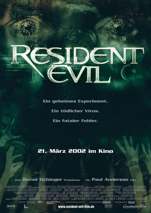 Poster zum Film: Resident Evil Plakat zum Film: Resident Evil