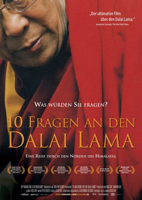Plakat zum Film: 10 Fragen an den Dalai Lama
