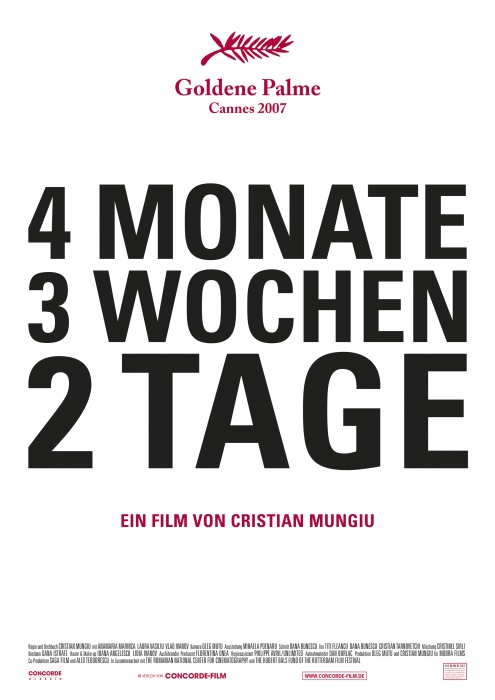 Plakat zum Film: 4 Monate, 3 Wochen, 2 Tage