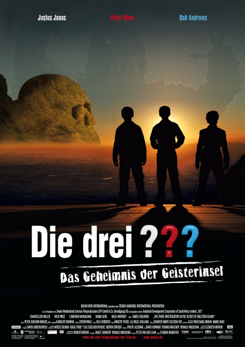 Plakat zum Film: drei Fragezeichen und das Geheimnis der Geisterinsel, Die