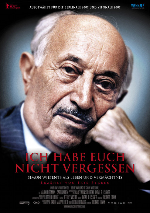 Plakat zum Film: Ich habe euch nicht vergessen - Simon Wiesenthals Leben und Vermächtni