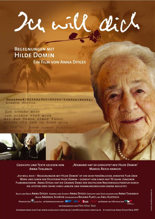 Plakat zum Film: Ich will dich - Begegnungen mit Hilde Domin