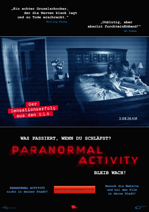 Plakat zum Film: Paranormal Activity