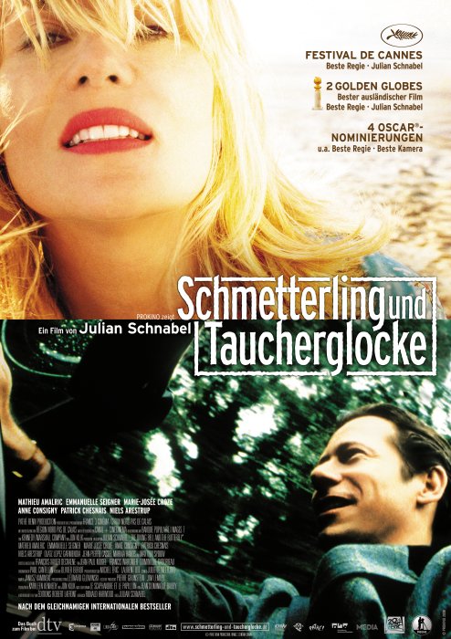 Plakat zum Film: Schmetterling und Taucherglocke