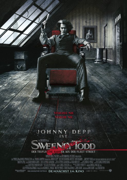 Plakat zum Film: Sweeney Todd - Der teuflische Barbier aus der Fleet Street