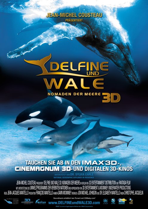 Plakat zum Film: Delfine und Wale 3D - Nomaden der Meere