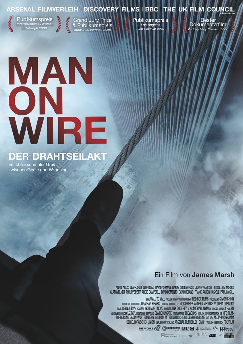 Plakat zum Film: Man on Wire - Der Drahtseilakt