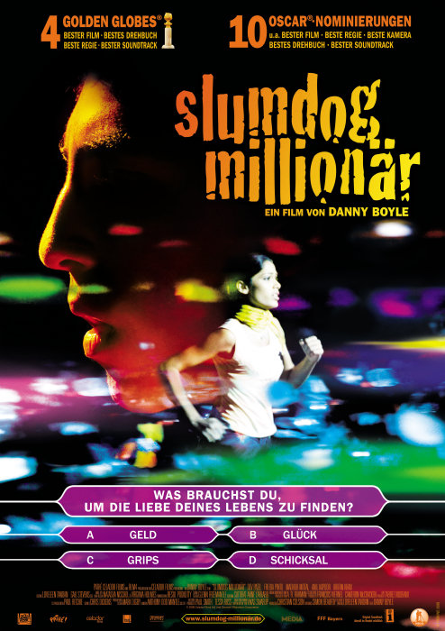Plakat zum Film: Slumdog Millionär
