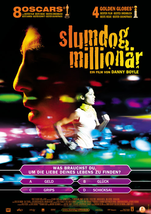 Plakat zum Film: Slumdog Millionär