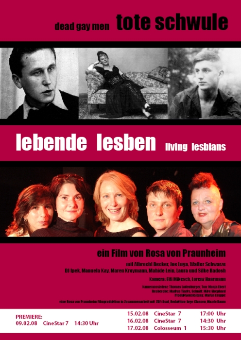 Plakat zum Film: Tote Schwule - Lebende Lesben